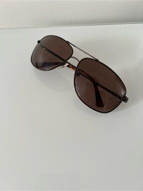 Calvin Klein Brown Lens Sunglasses with Tortoiseshell Temples